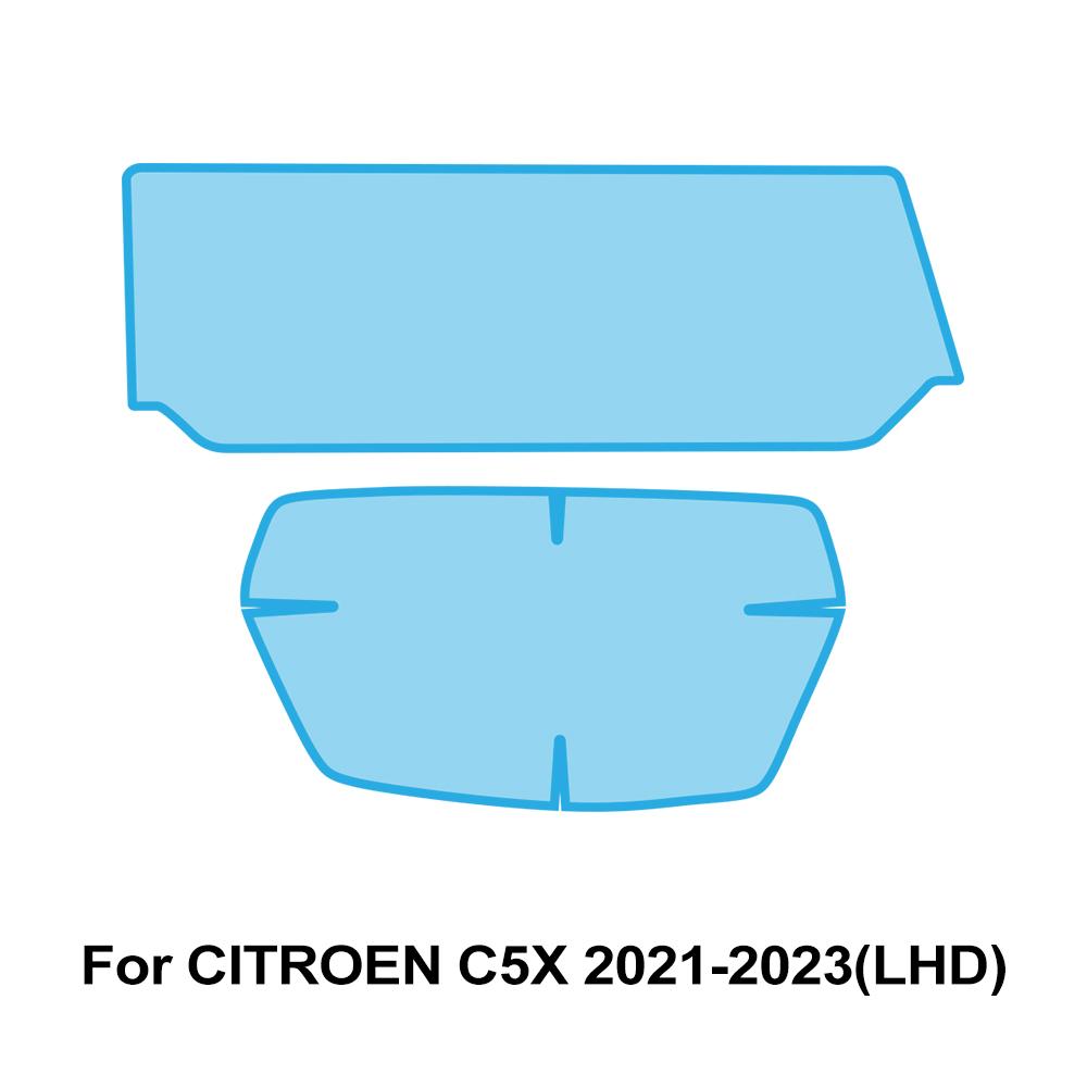 Car Dashboard Screen Protector Transparent Film for Citroen C5X 2025-2025 Anti-Scratch GPS Navigation Pre-cut PPF Cover Sticker