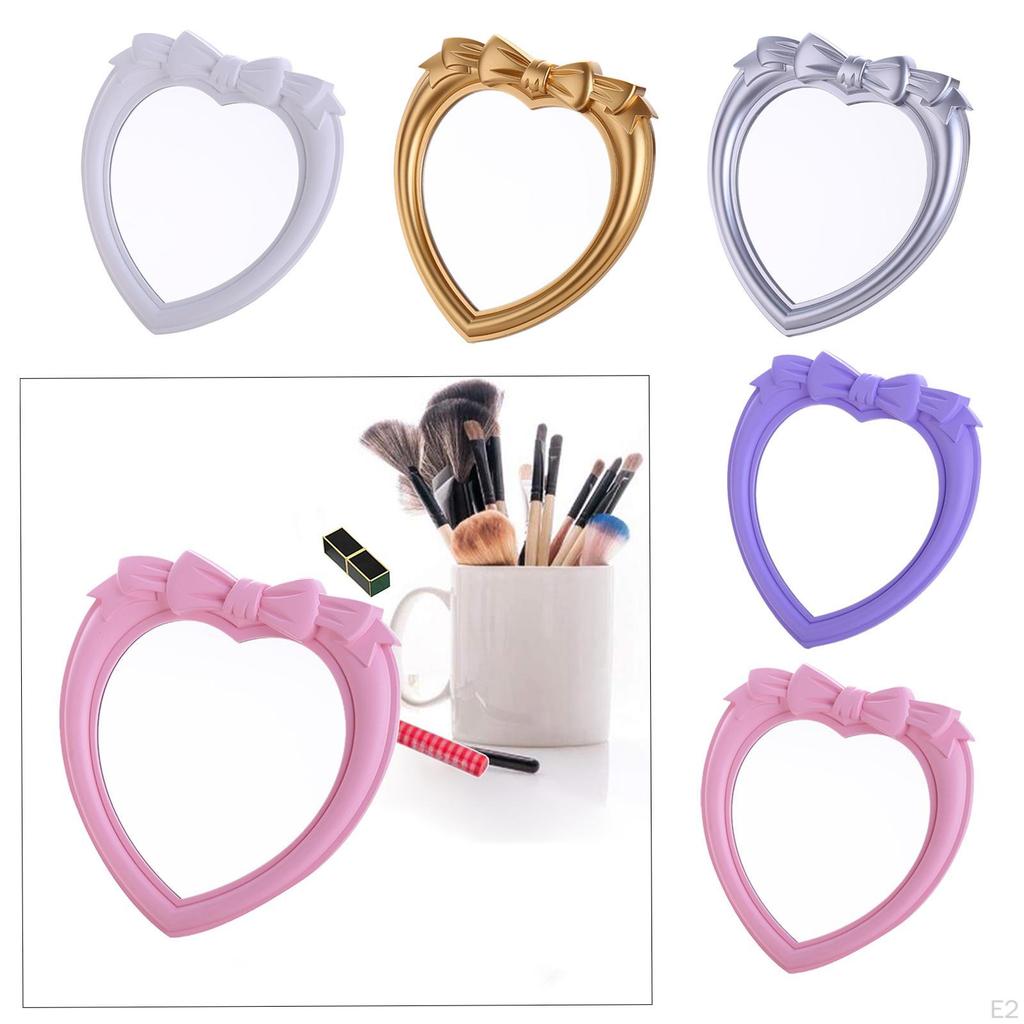 Heart Makeup Mirror Bedroom Tabletop Vanity Mirror, Perfect Size, Durable