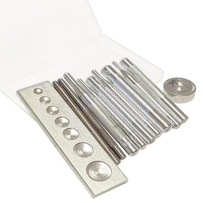 HappyHome perçin delme perçin delme deri perçin delme kanca perçin özel kılıf ile birlikte gelir Perçinler, alet, stant, kuşgözü, el işi, çubuk, 11 parça