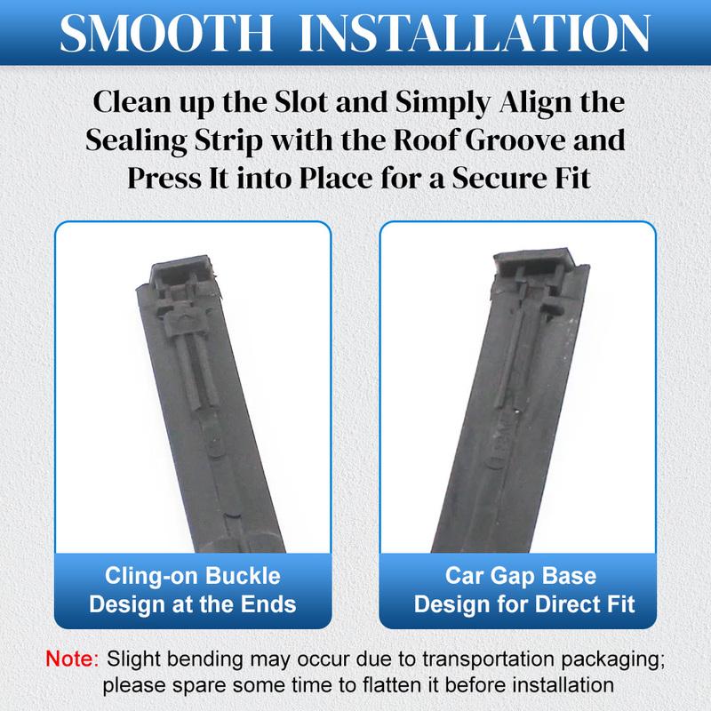 Pair Left Right Car Roof Drip Finish Moulding Seal Strips Trim Rubber for Toyota Corolla 2009 2010 2011 2012 2013 7555502110
