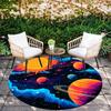 Solar System Pattern Round rug,Carpet Rug for Living Room Bedroom Sofa Playroom Decor,Non-slip Floor Mat,Holiday Gifts and Birthday Gifts.