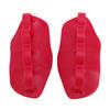 1 Pair Workout Grips Multifunctional Weight Lifting Rubber Gym Grips for Barbell and Dumbbell Red