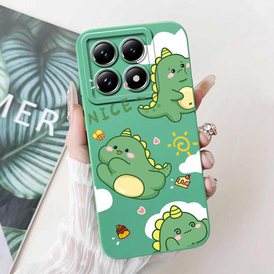 Cartoon Case For Xiaomi 14T Pro / 14T 5G Lens Protective Jelly Soft Silicone Cover For Xiaomi Mi14T 14TPro Phone Cases