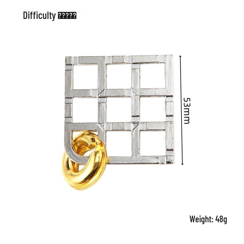 Kinder Intelligenz Puzzle Set: Luban- und Kongming-Schlösser, Neun ineinandergreifende Ringe, Hufeisenschloss - Trendiges Lernspielzeug auf TikTok