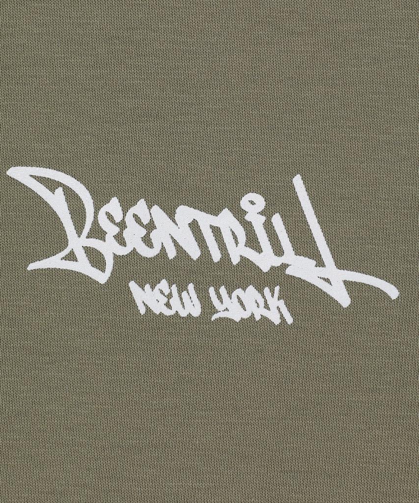 BEENTRILL Script Logo T-Shirt (Khaki)