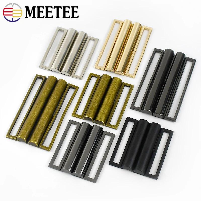 2/4 Stück Meetee 30-80mm Metall Gürtelschnalle Dekorative Verstellbare Schnalle Bundschnallen für Damenmantel DIY Nähzubehör