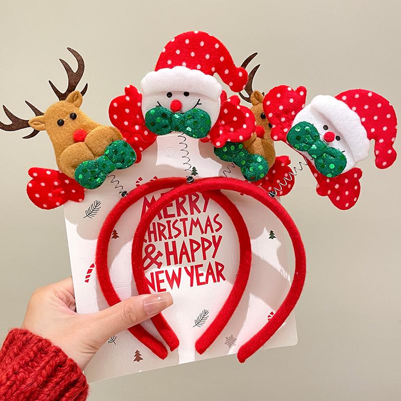 Mori Style Reindeer Antler Headband: Cute Christmas Hair Clip for Women & Kids