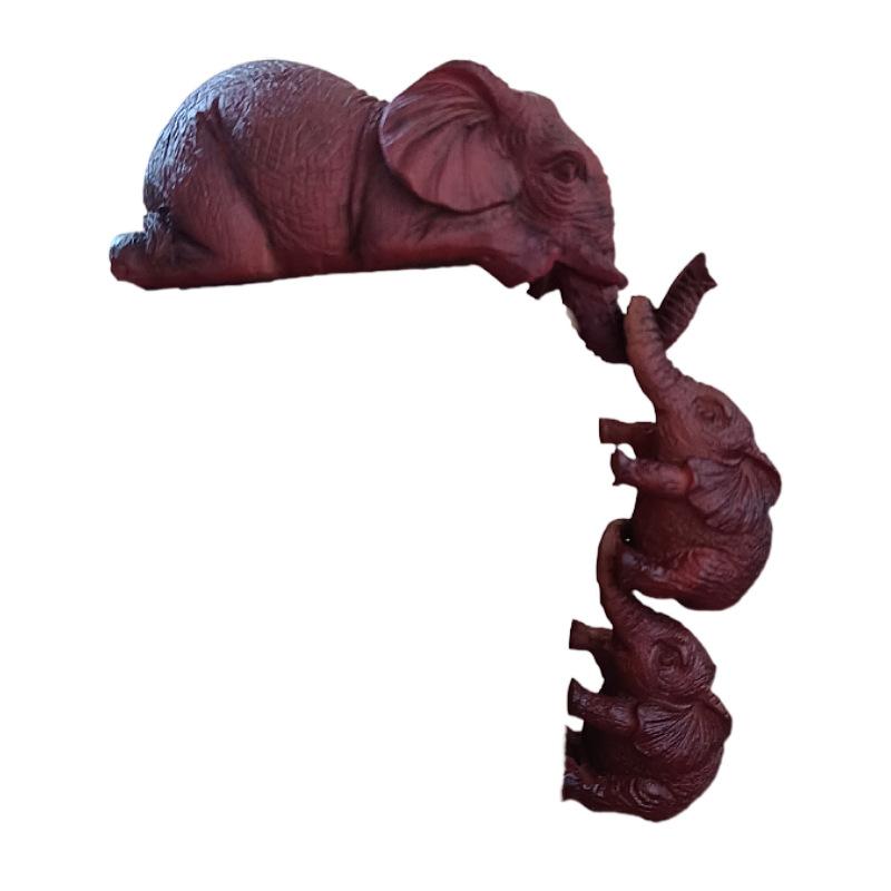 

Слон и орнамент в виде слона, украшения из смолы, креативные украшения для домашнего рабочего стола, садовые украшения для двора