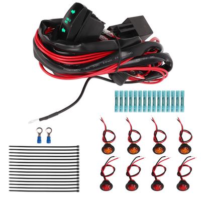 UTV Turn Signal Rocker Switch ATV Street Legal Lighting Kit Turn Signal Flasher Relay Harness