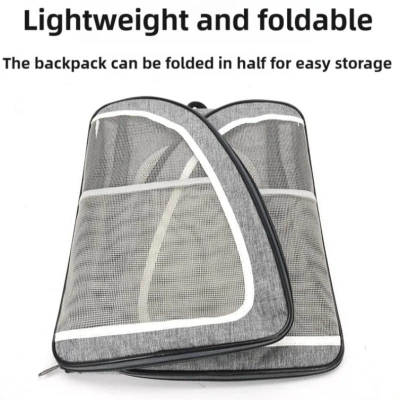 Cat Outing Backpack Breathable Portable Pet Folding Bag Large Capacity  Side-opening Foldable Pet Backpack Puppy 6kg