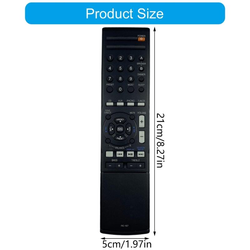 Ergonomic Remote Control for RC157 AVs Surround Receiver Comfortable Grip ABS Intuitive Button Layout for Easy Daily