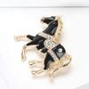 Horse Brooch for Women Unisex Enamel Animal Corsages Pins Gifts