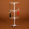 3-Tier Rotating Earrings Rack Display Stand Jewelry Organizer Home Decoration Jewelry Storage Rack