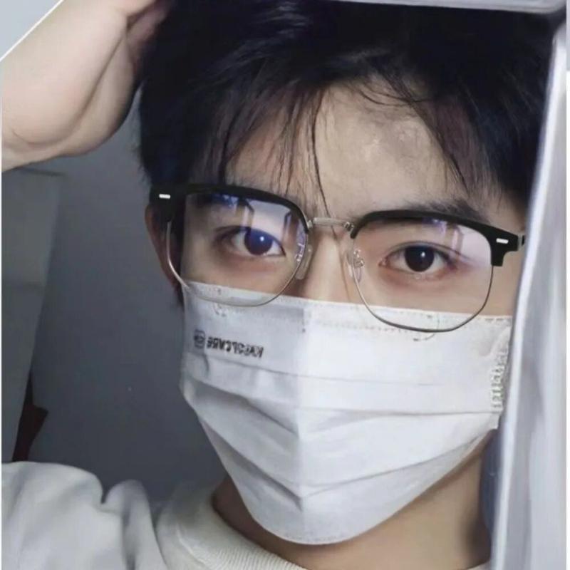 2PCS Light Frame Anti Blue Glasses Transparent Black Optical Glasses Women Men Square Eyewear Blocking eyeglasse