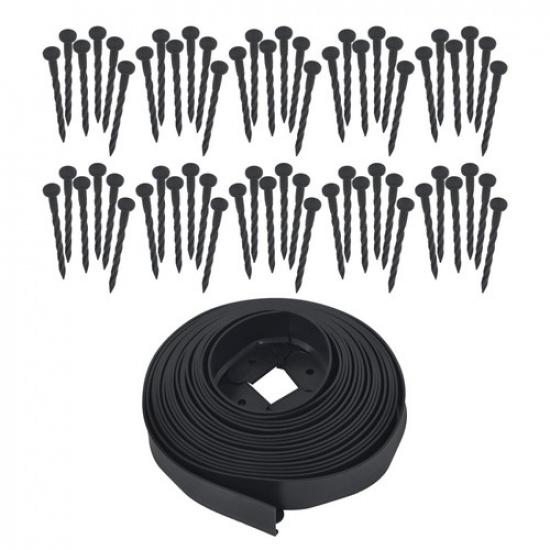 

40FT 2 Garden Landscape Edging No Dig Lawn Edging Border With 60 6-In Spikes