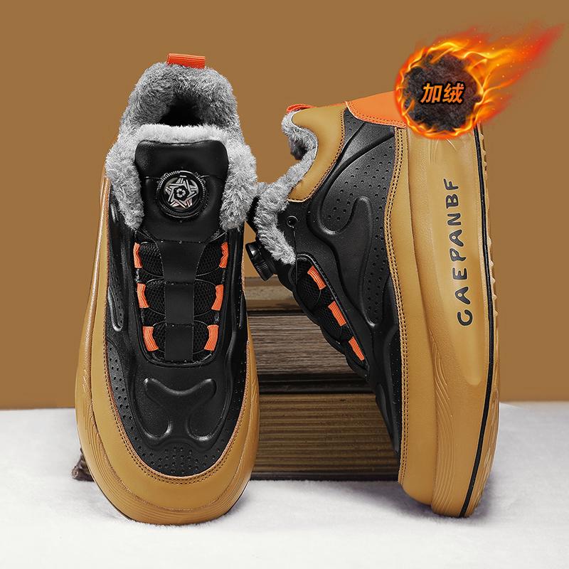 

Fashion CYYTL Winter Mens Shoes Fur Warm Sneakers Casual Outdoor Leather Platform Sport Hiking Designer Luxury Tennis Loafers Snow Boots 44