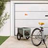 VidaXL Bicycle Trailer for Pets Grey and Black 93916