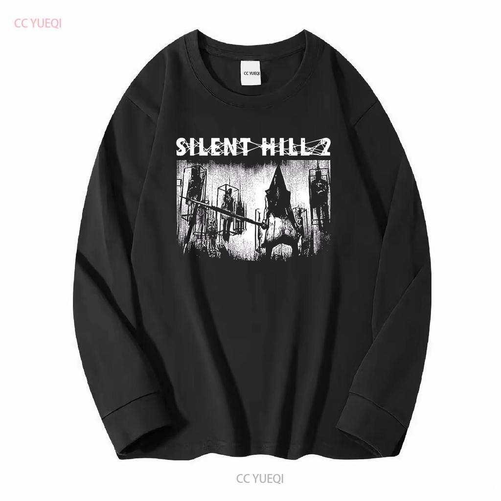 Silent Hill Pyramid Head Limited T Shirt Japanese Horror Survival Game Sh long or short sleeves vintage Washed Comfortable