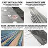 Breathable Perforated Plastic Mulch Film Pre-Punched Holes Black Weed Barrier  Disease Reduction