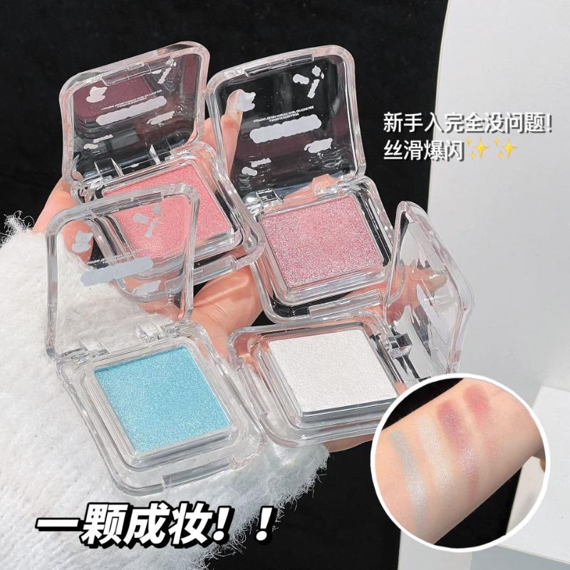 Smooth Silky Shimmery Single Color Eyeshadow Long Lasting Easy To Apply