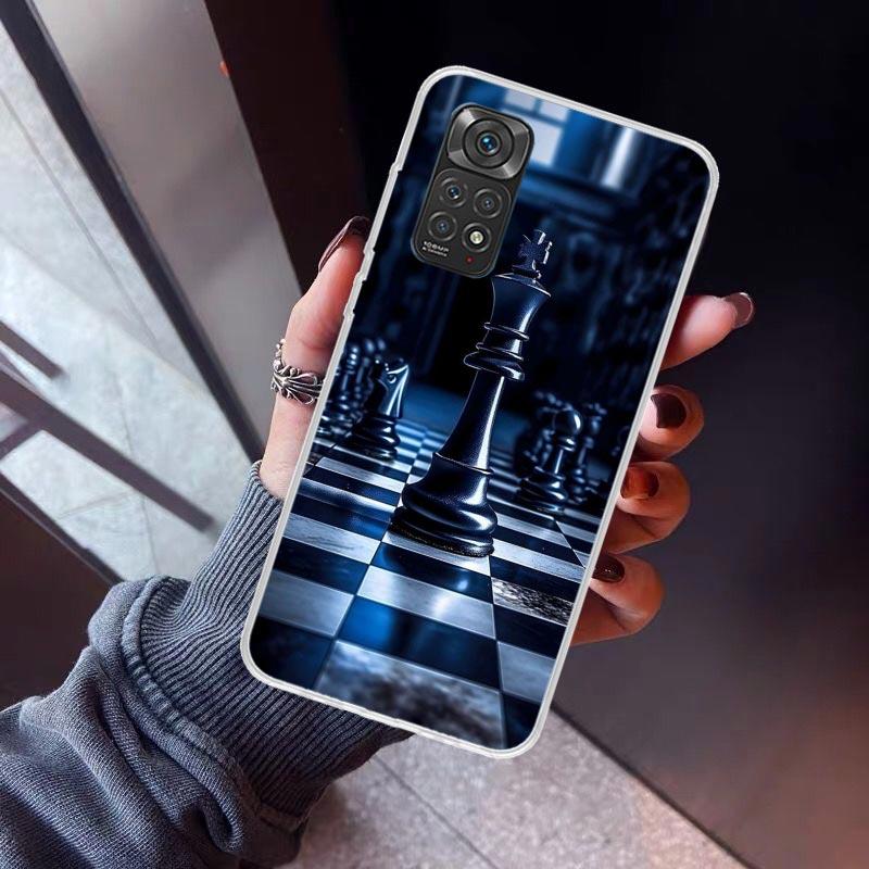 

Competitive Chess Game Phone Case For Xiaomi Redmi Note 10 11 12 13 14 15 Pro Plus 11S 12S 14S 11T 11E 10S Soft TPU Back Cover R Redmi Note 12 Pro 4G