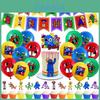 Friends Theme Rainbow Birthday Party Supplies Balloon Banner Cake Toppers Decor