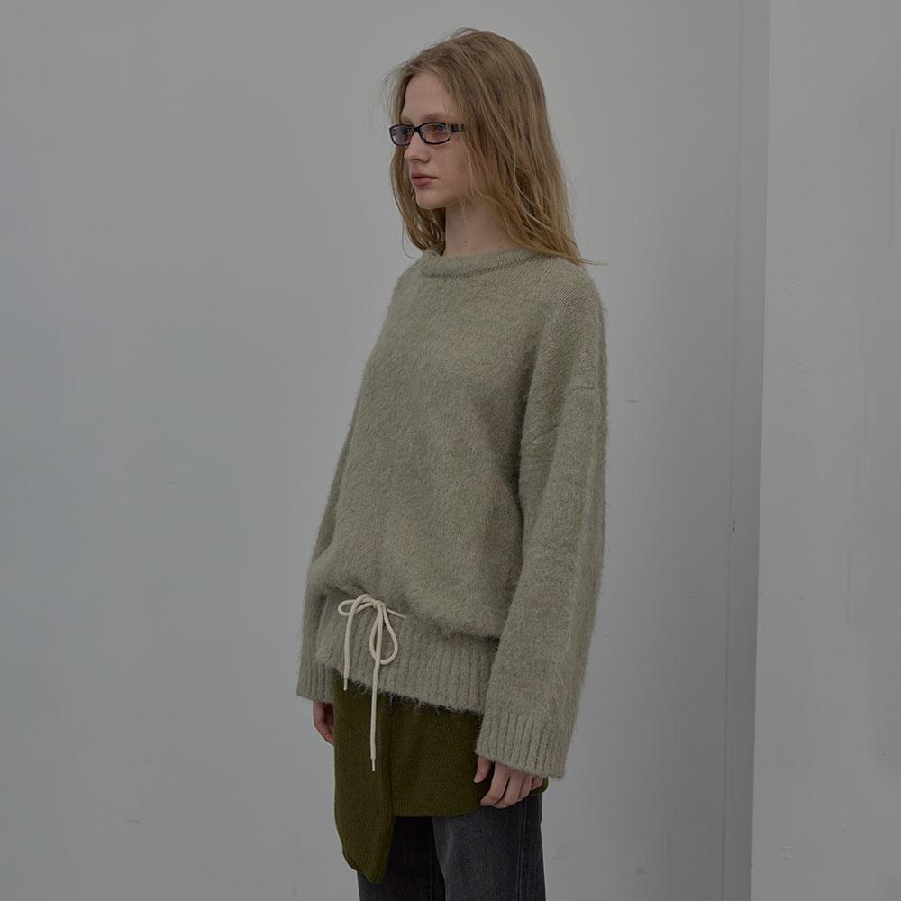 LCDC™ String Detail Knit Top (Beige)