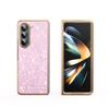 For Samsung Galaxy Z Fold 7 Case Slim Shinny Powder Bling Bling PU Leather Electroplating Phone Case Cover For Z Fold 3 4 5 6