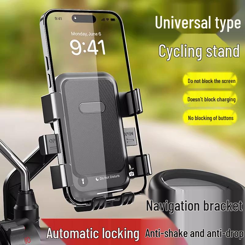 Shockproof Electric Scooter & Bike Phone Holder for Delivery Riders