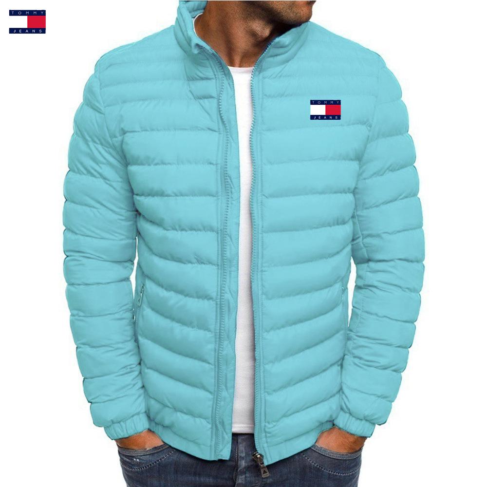 Winterjacke für Herren aus Baumwolle mit Stehkragen – dick, warm und lässig für Outdoor-Sportarten