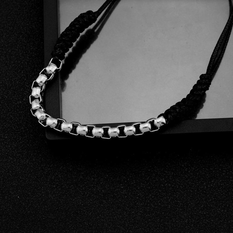 Jewelry Bracelet Black Silver, Bangle Bracelets Stainless-Steel Metal Bracelets