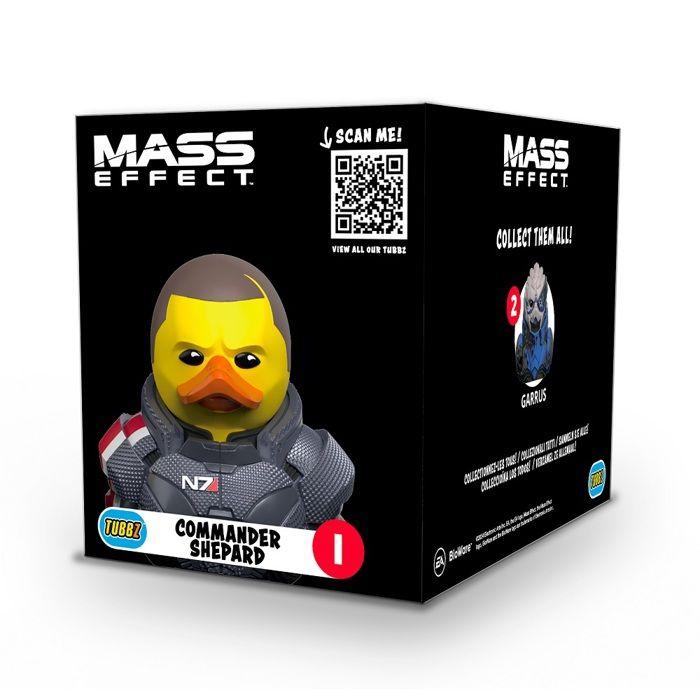 Figurine de collection - tubbz - canard en caoutchouc - mass effect - 9 cm - officielle
