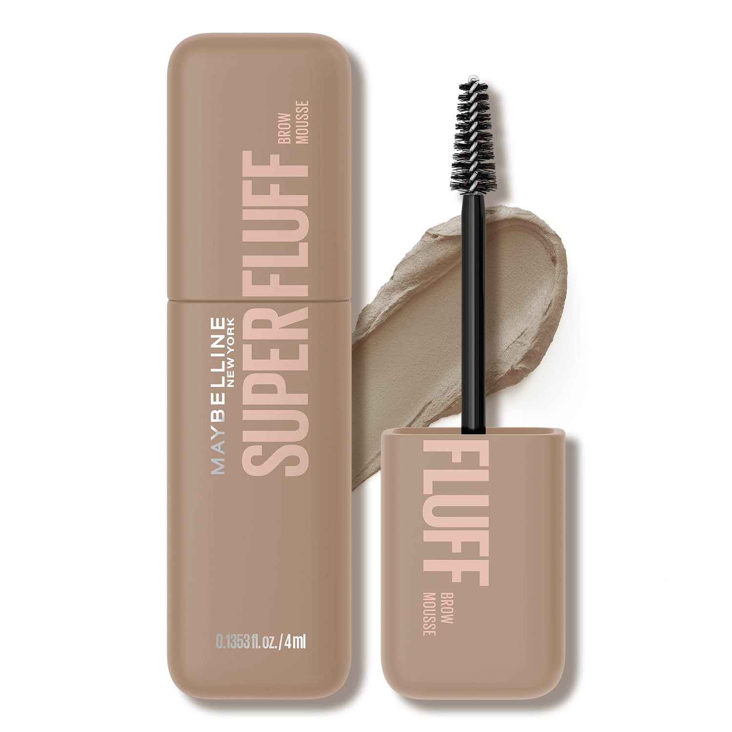 MAYBELLINE SP Fluff Brow Mousse Eyebrow Mascara 02 Ash Brown 4ml