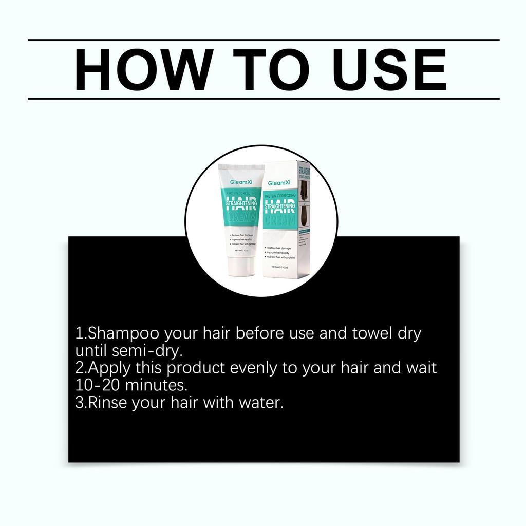 Crema Lisciante per Capelli Nutrire Capelli Secchi Danneggiati Correzione Proteica Balsamo Levigante Anti Crespo Collagene Cheratina Maschera per Capelli