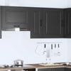 Kitchen Wall Mounted Cabinet Kalmar Black Wood Based Material