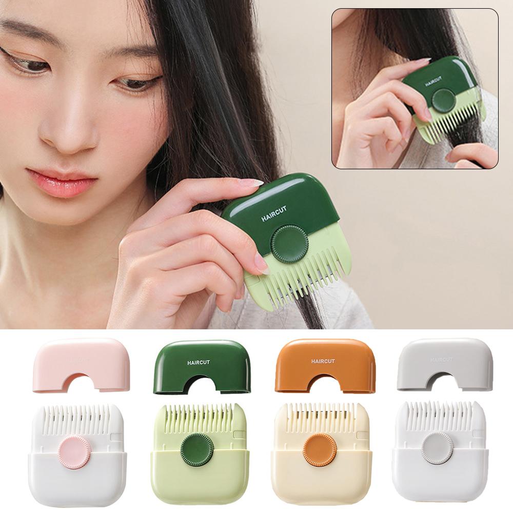 2-In-1 Hair Trimmer And Comb Barber Comb Bangs Hair Remover  Creative Portable Professional Haircutting Tools Split Ends Cutter
