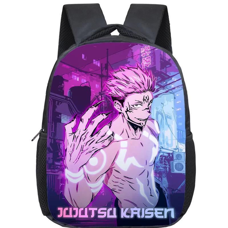 Anime Jujutsu Kaisen Backpack Boys Girls Kindergarten Book Bag Children School Bags Manga Gojo Satoru Yuji Itadori Backpack Gift