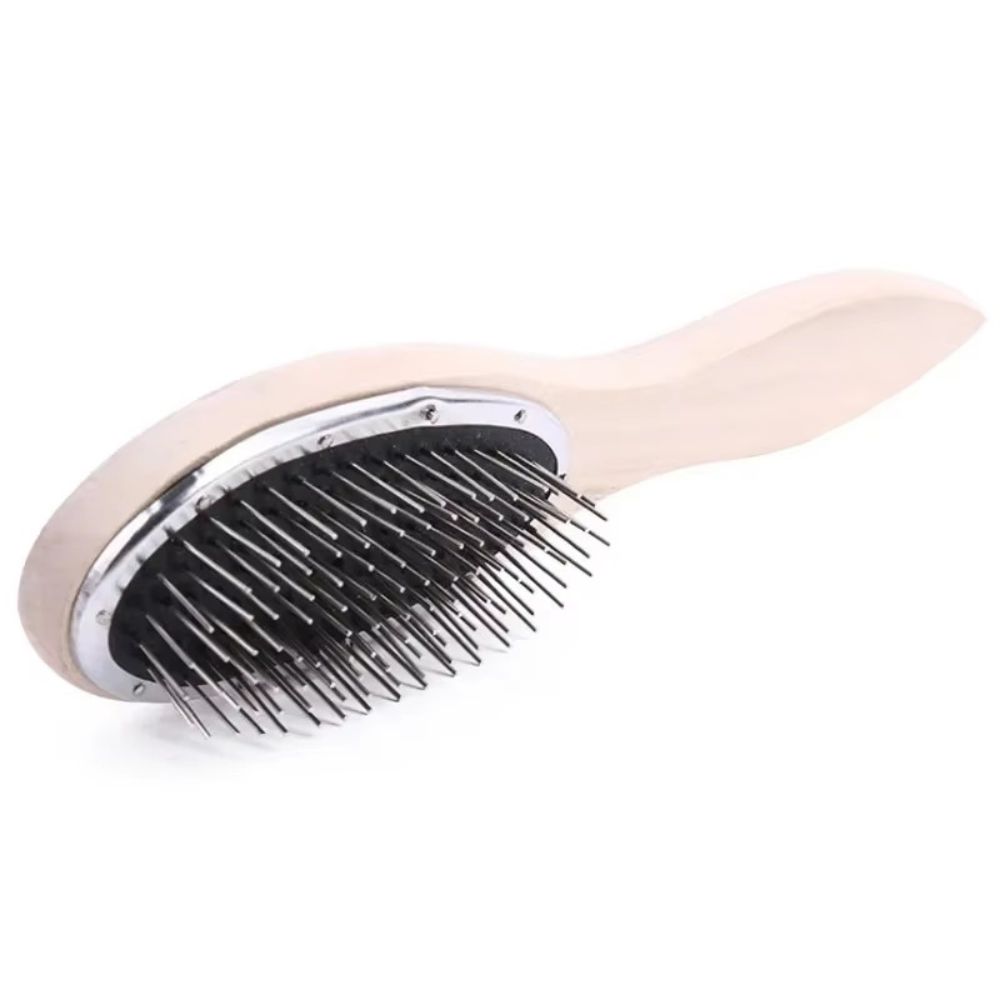 Wooden Handle Wig Brush Anti Static Anti Static Comb Portable Detangling Comb For Wig Styling