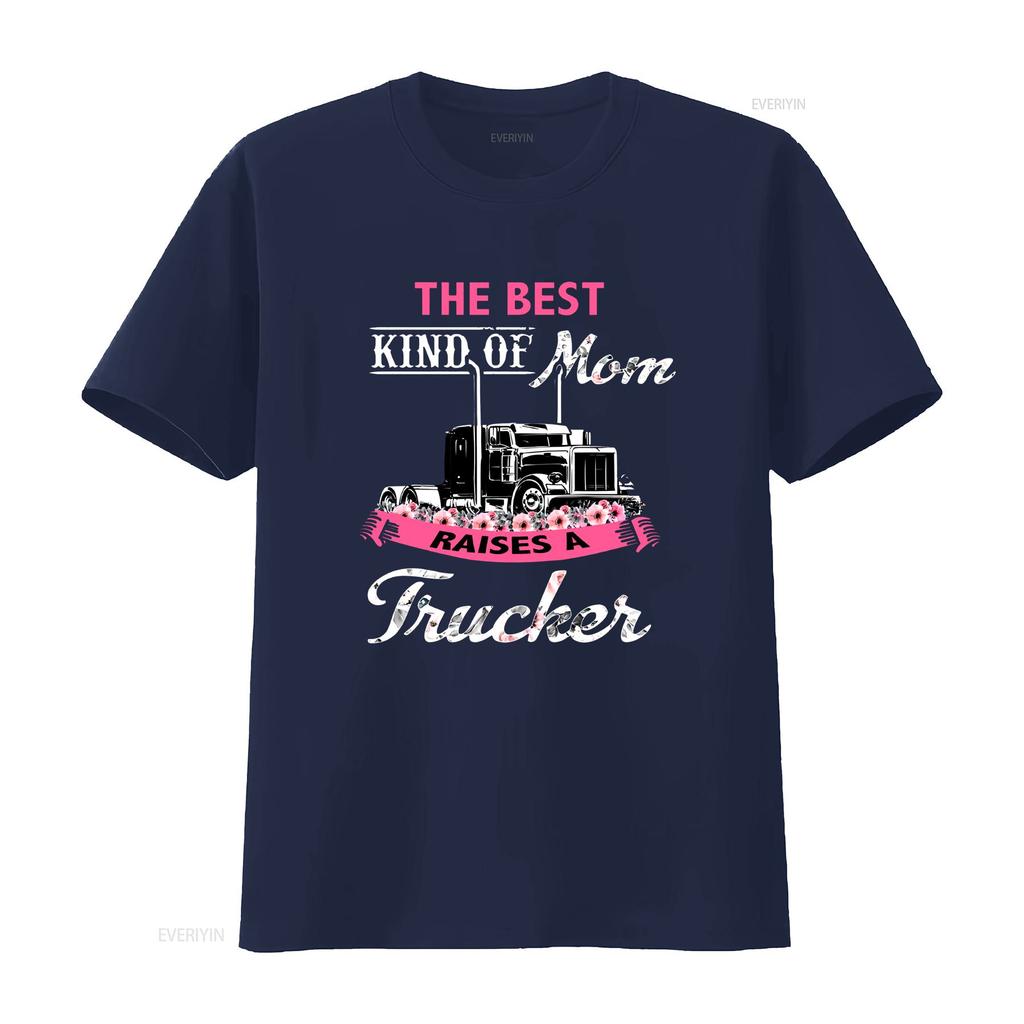 The Best Kind Of Mom Raises A Trucker Vintage T Shirt Mothers Day Mothers Truck Driver vintage Washed Stretched Slightly