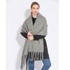New Women Thick Shawl Wraps Scarf Winter Warm Fashion Solid Color Pashmina Scarves Long Tassel Hijab Stoles Bufanda Mujer