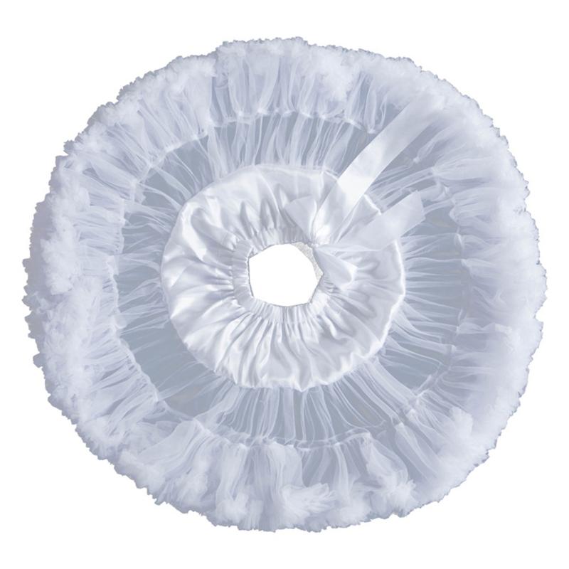 A-line Petticoat Crinoline Slips Wedding Accessories Short Fluffy Tutu Skirt 50s Vintage Puffy Underskirt 15.8in