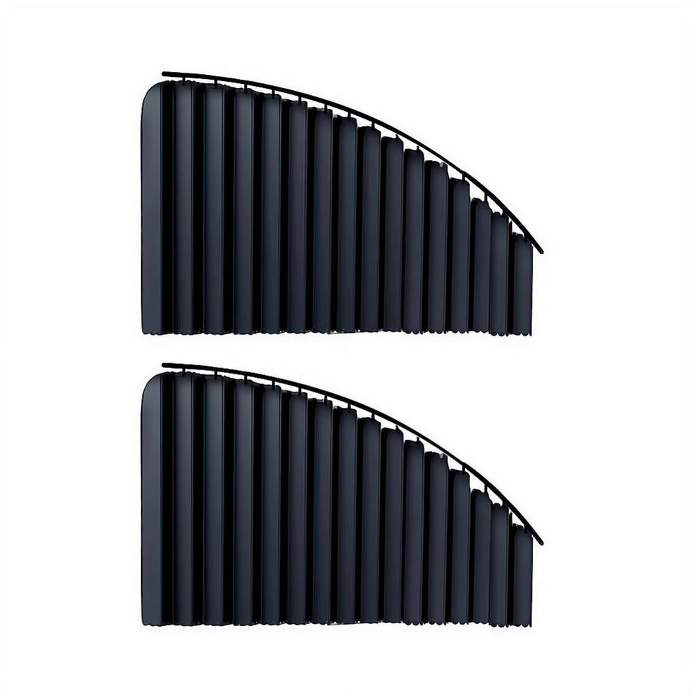 2/4 Pcs Retractable Car Side Window Sun Shade, Embedded Track Privacy Blackout Curtain for Auto Uv Protection Accessories