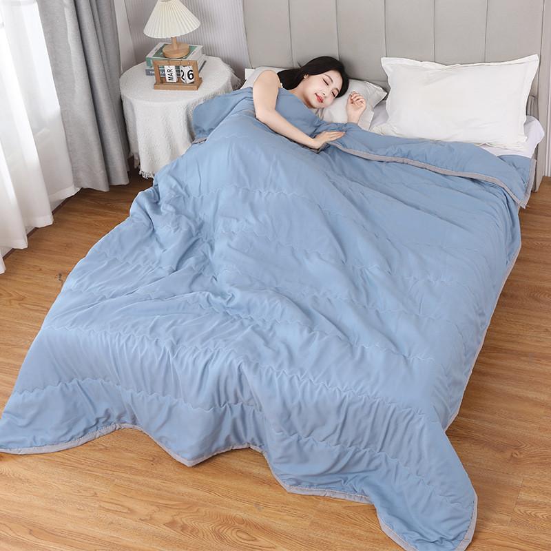 Couette d'été en coton lavable à l'eau avec teinture active pour chambre à coucher et dortoir
