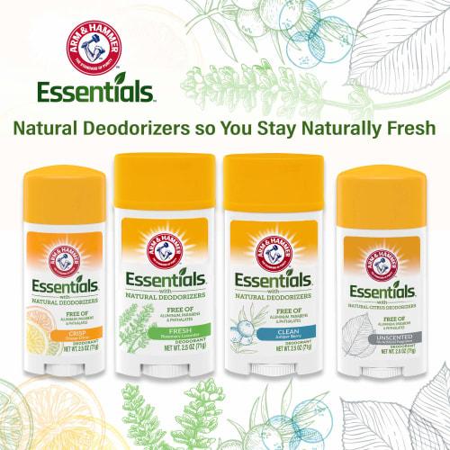 Arm & Hammer, Natural Deodorizing Essentials, Deodorant, Fresh Rosemary & Lavender, 2.5 oz (71 g)