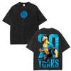 2026 Nuova Invincibile Grande Reggente Thragg Unisex Camicia Lavata, Cotone Vintage Estivo Y2k Moda Uomo Maglietta Grafica Oversize