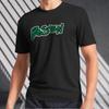 Herren- und Damen-T-Shirts Boston Text Grün Basketball