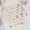 Fruit Party Nail Art Sticker Pineapple Pitaya Kiwi Fruit Apple Watermelon Strawberry Orange Pomegranate Peach Fig Manicure Decal