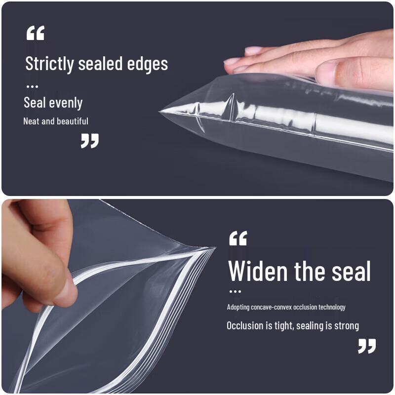 Biaowei Thickened Transparent Resealable Bags
