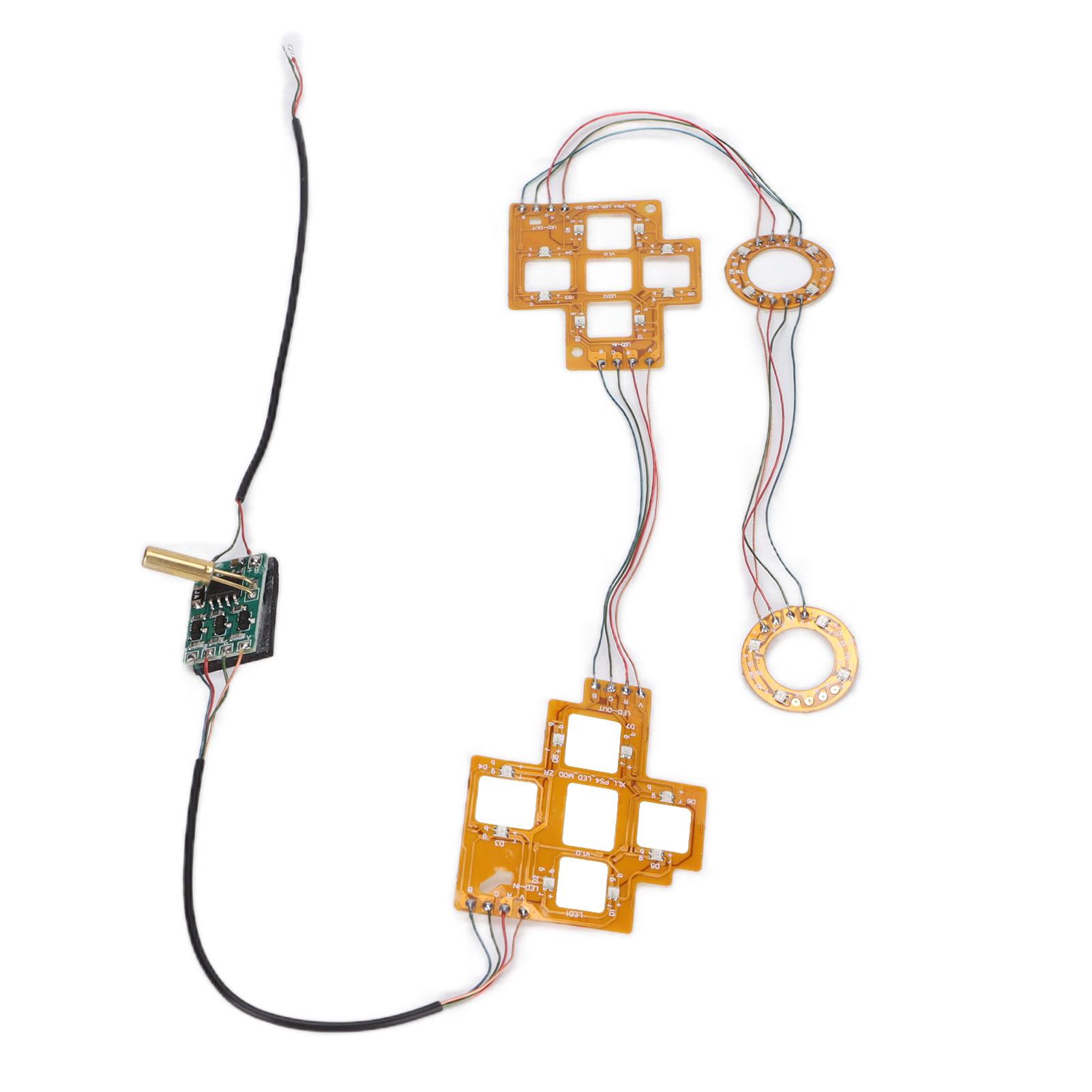 

Игровой контроллер, сменная светодиодная панель с кнопками направления ABXY, колпачки для джойстика для PS5