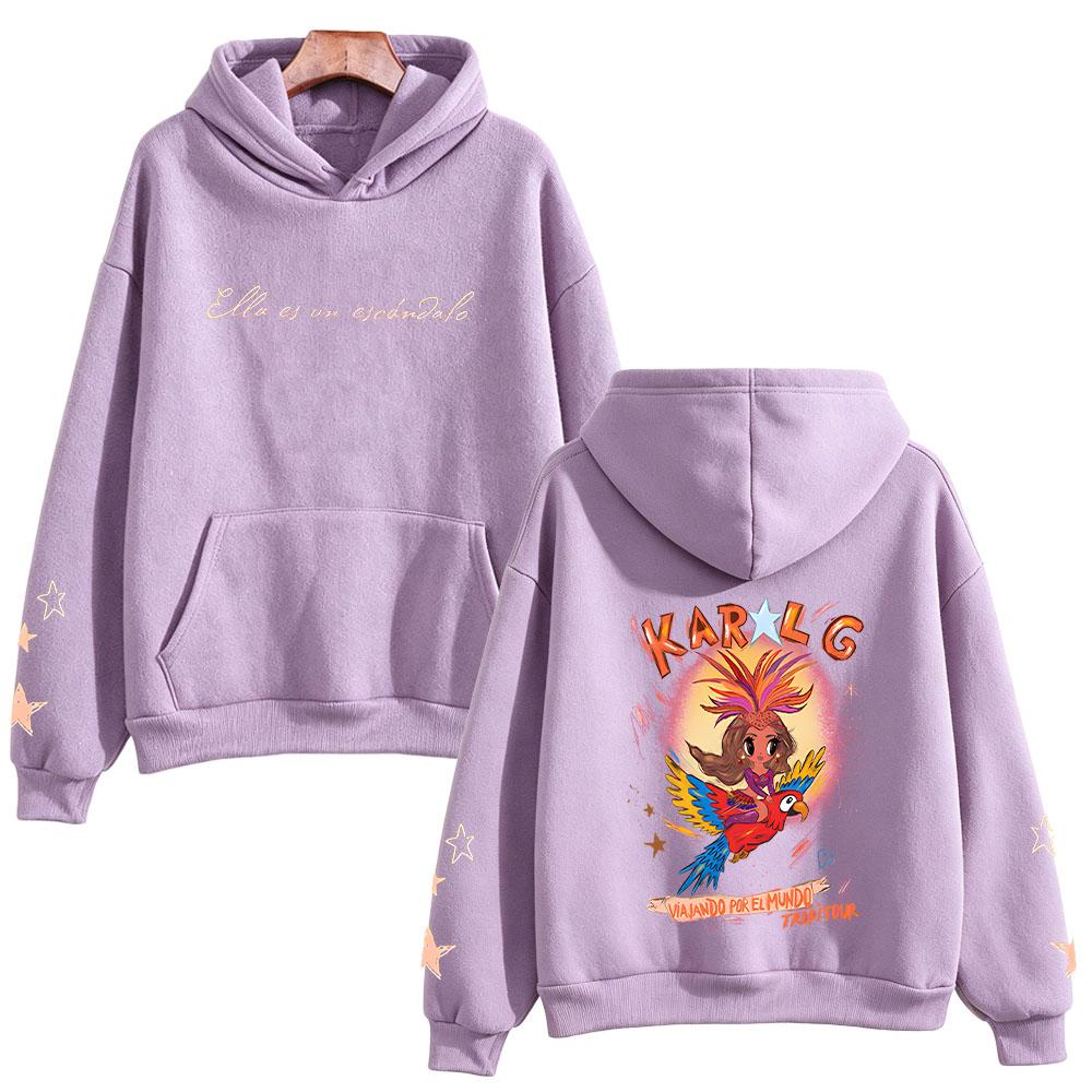 Ivonny Hoodie Karol G Graphic Clothes Unisex Men Women Pullover Sweatshirt Long Sleeve Fans Autumn Winter Tops Streetwear